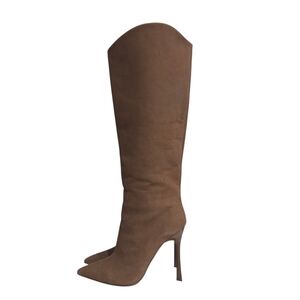 Aldo Devondra Pointed Toe Knee High Boot In Dark Brown US 9